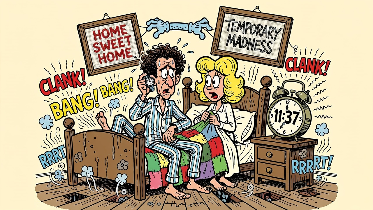 Cartoon panel: The Clocks Disagree