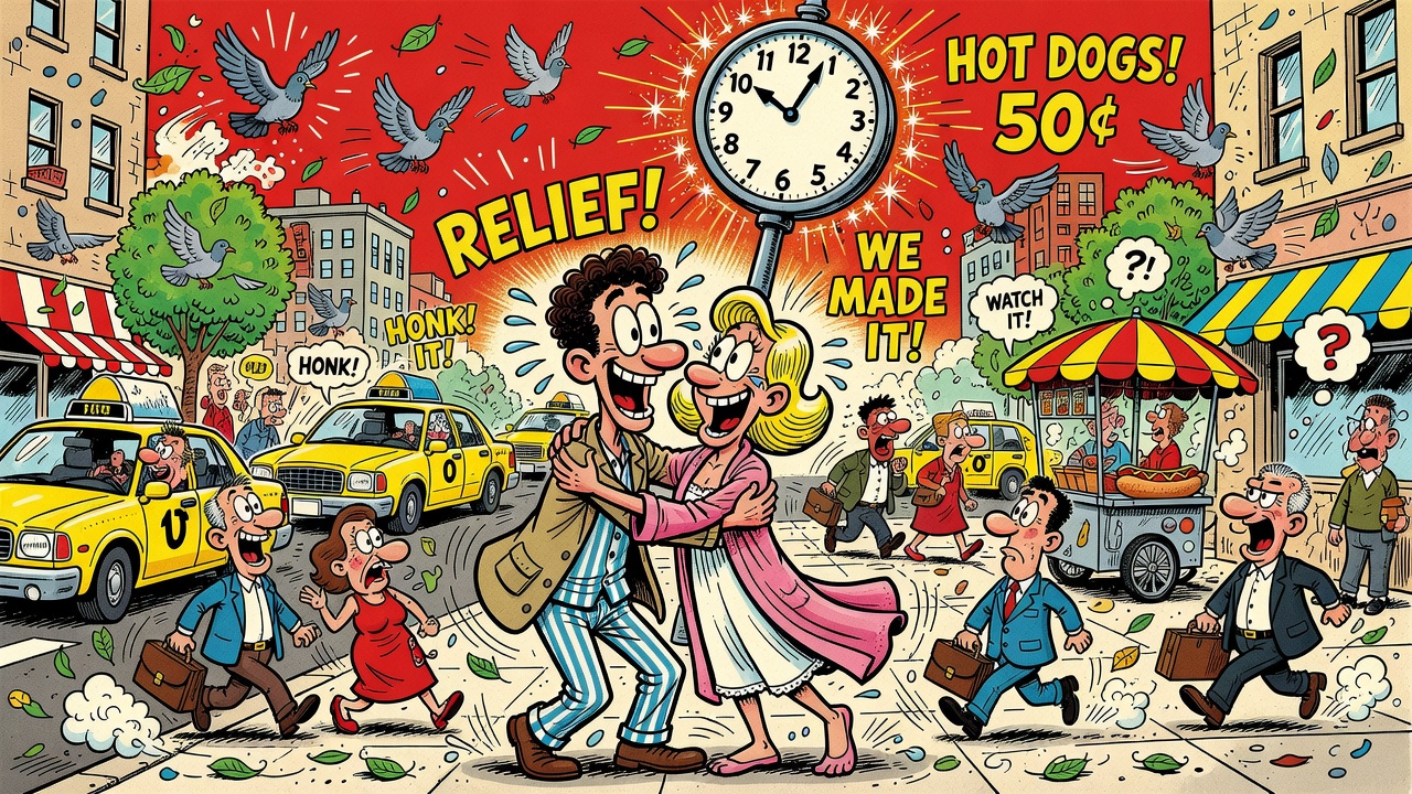 Cartoon panel: Welcome to 11:38