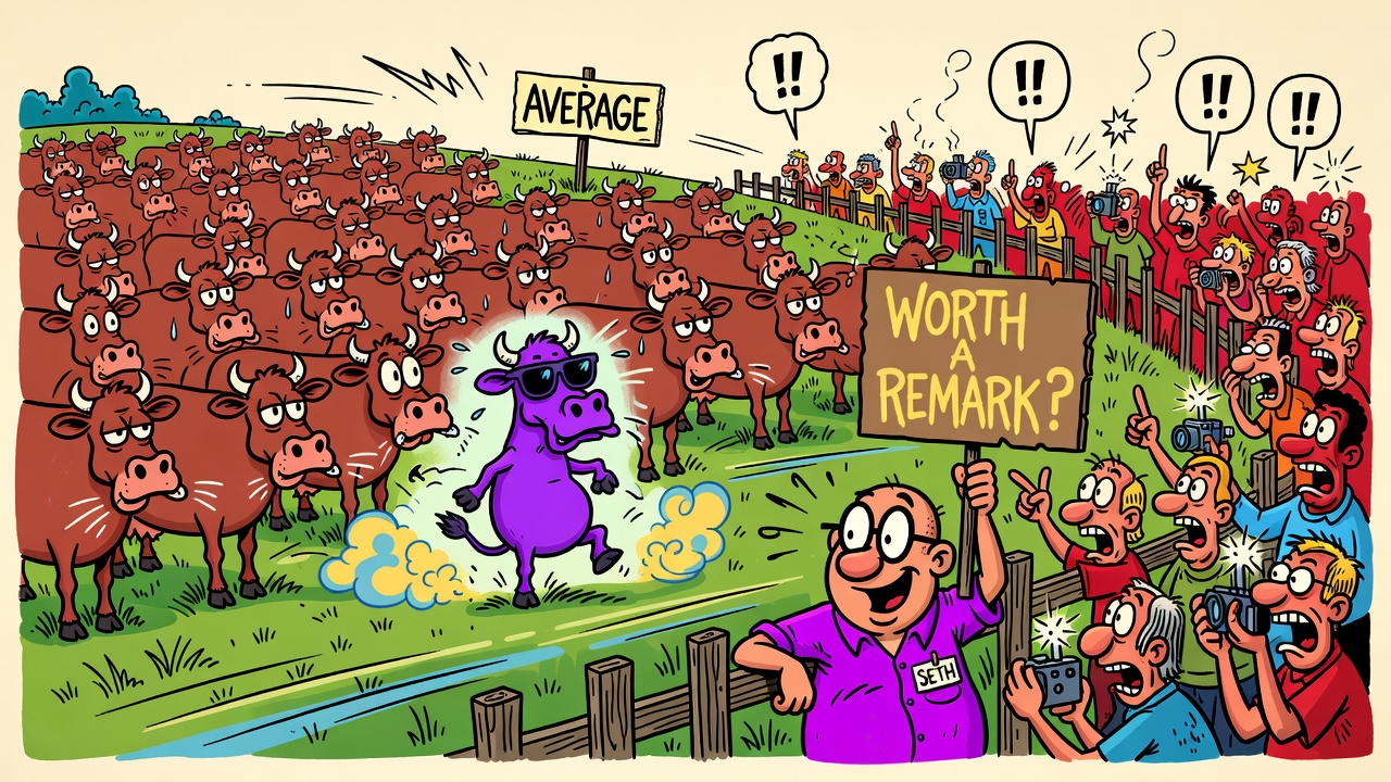 Cartoon panel: How to Be Remarkable