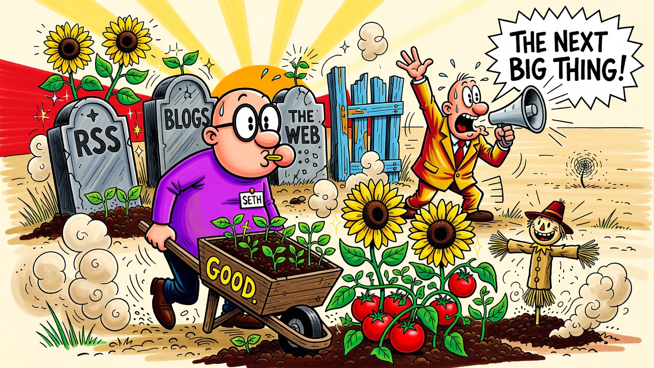 Cartoon panel: Bring Me Stuff That's Dead, Please