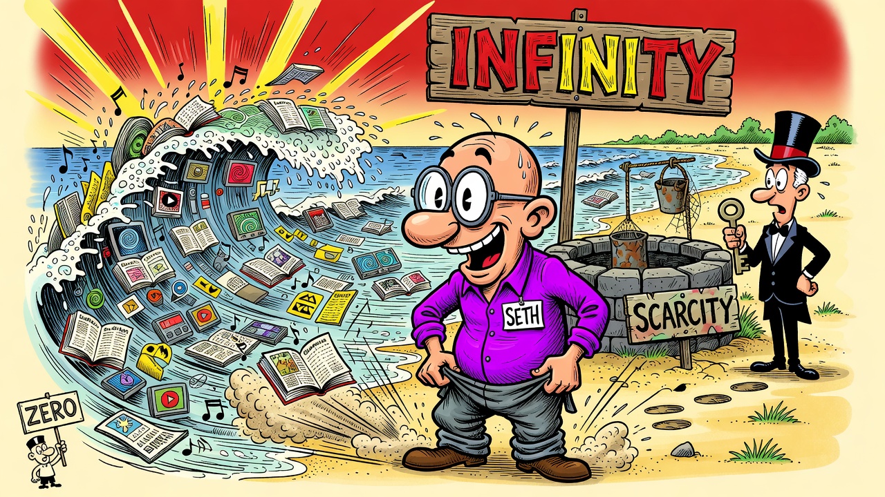 Cartoon panel: Infinity