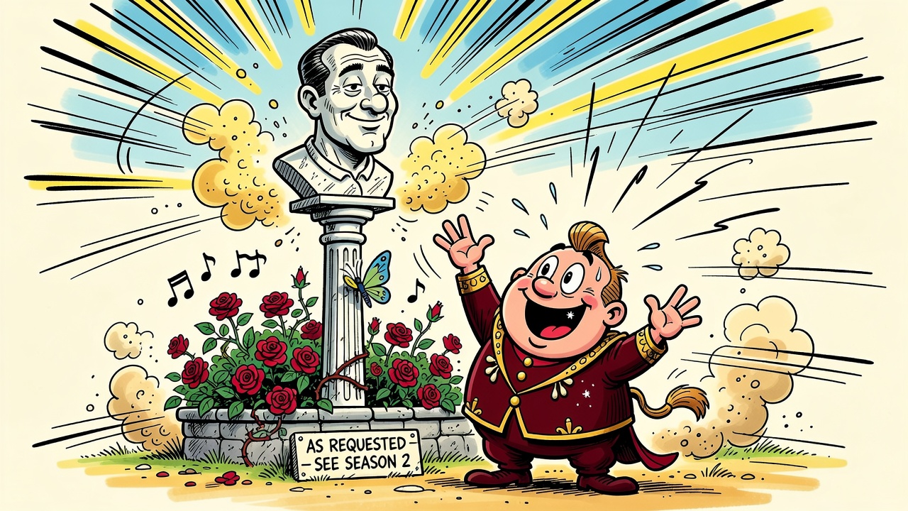 Cartoon panel: Vir Gets His Wish