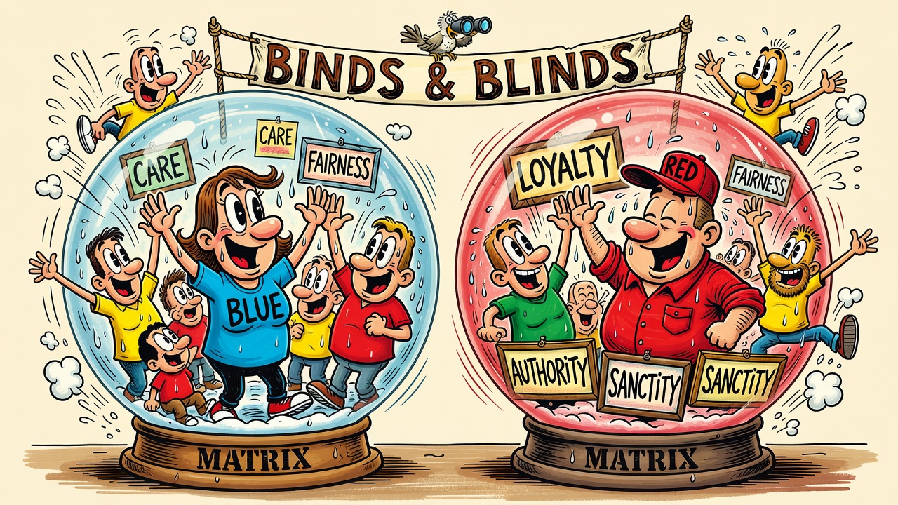 Cartoon panel: Binds and Blinds