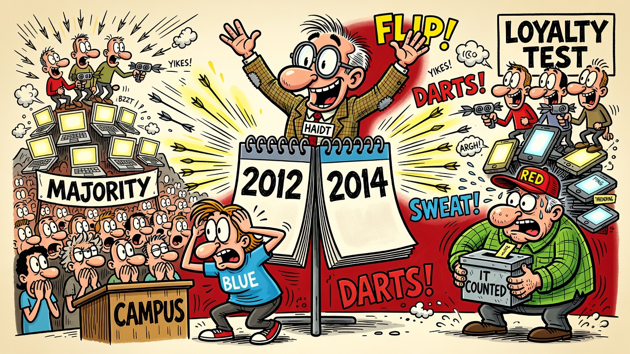 Cartoon panel: The 2014 Switch